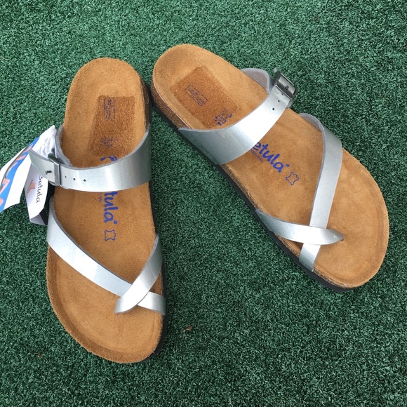 Birkenstock Shoes - NWT Birkenstock Betula Mia Sandal Silver 39